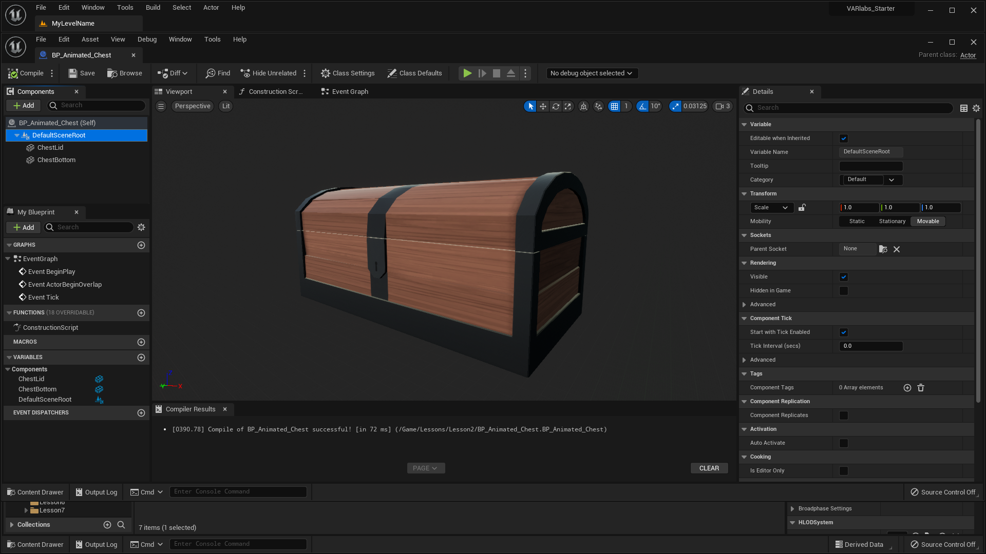Chest in Viewport