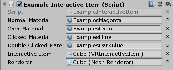 ExampleInteractiveItem references