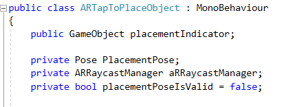 ARTapToPlace Declarations