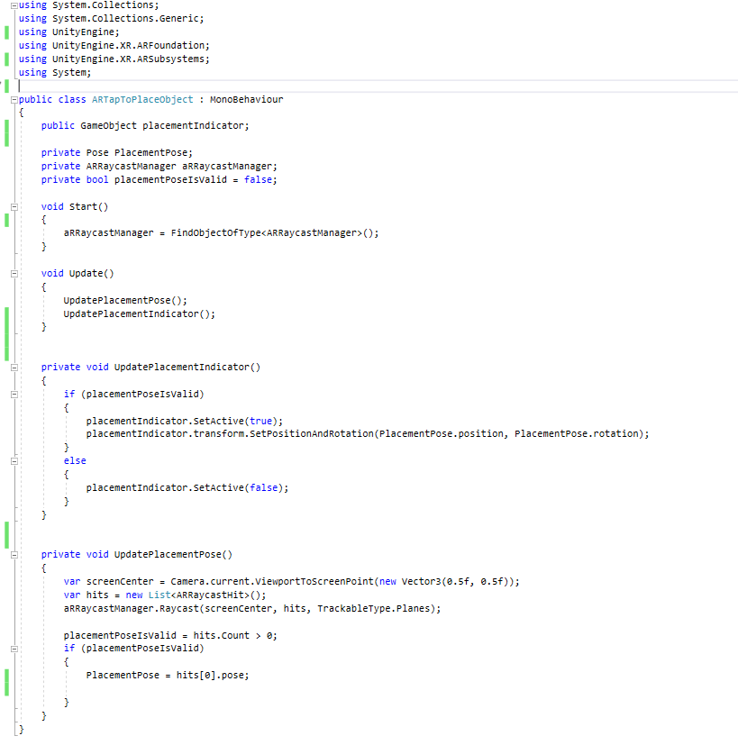 ARTapToPlace Full Code