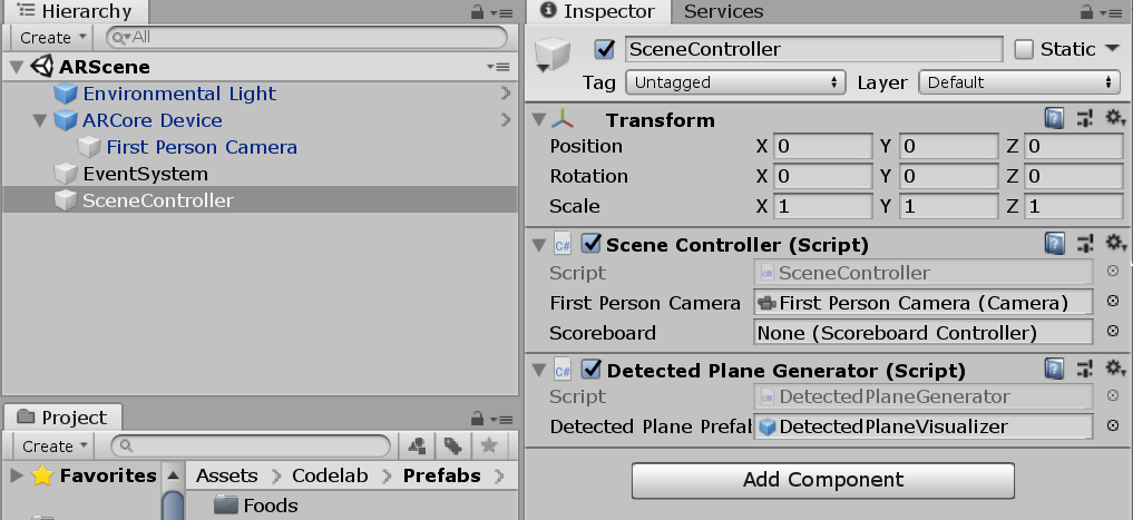 ARCore Detected Plane Generator