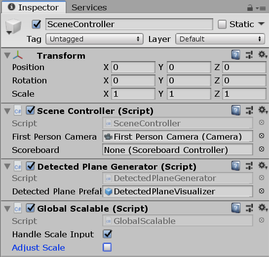 ARCore SetSelectedPlane